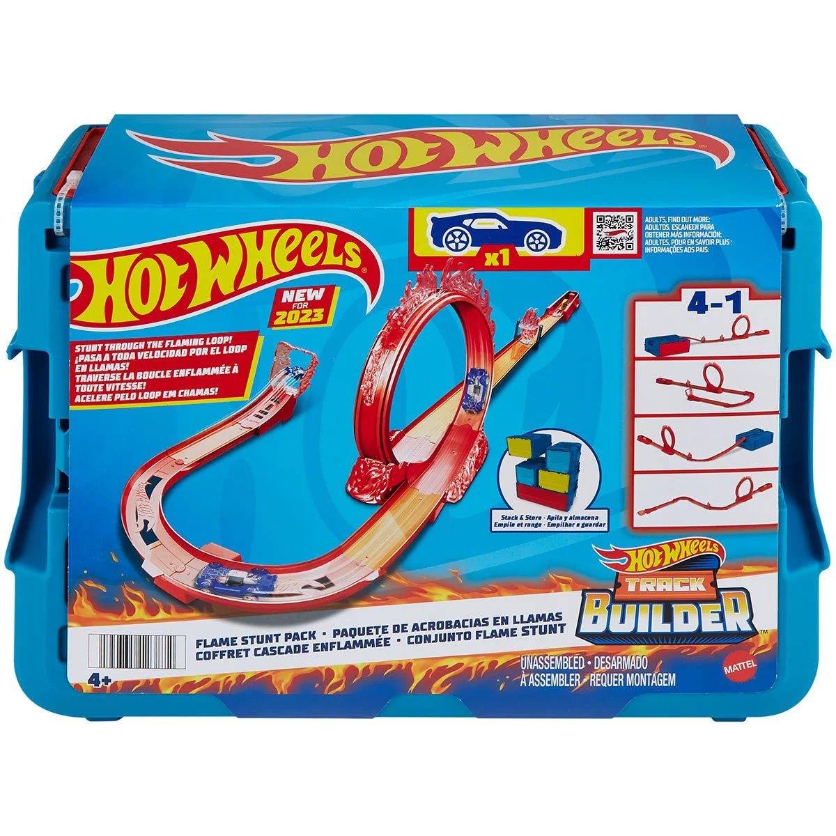 Hot Wheels Track Builder Fire Stunt Pack