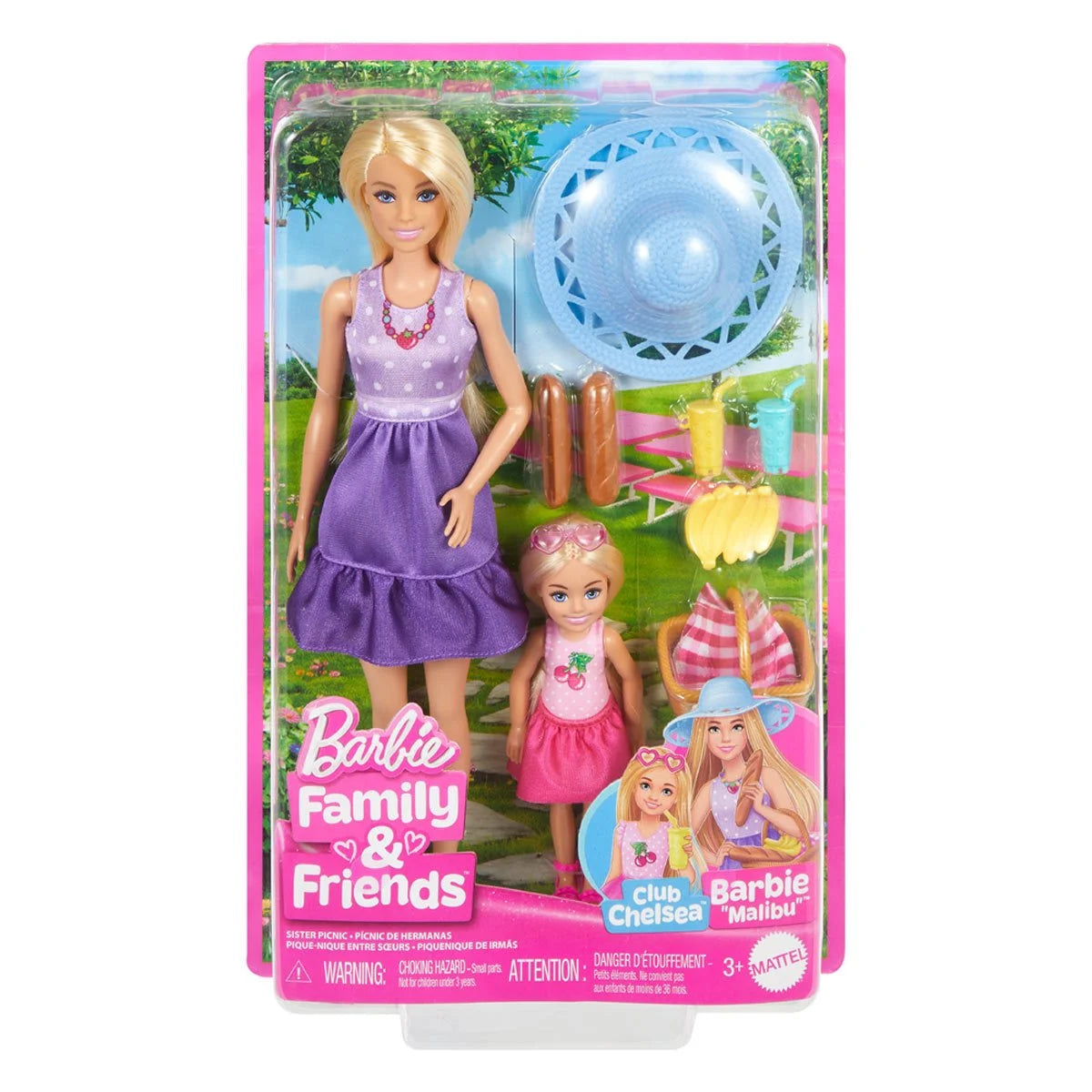 Barbie Family & Friends Barbie Malibu and Chelsea Doll 2-Pack