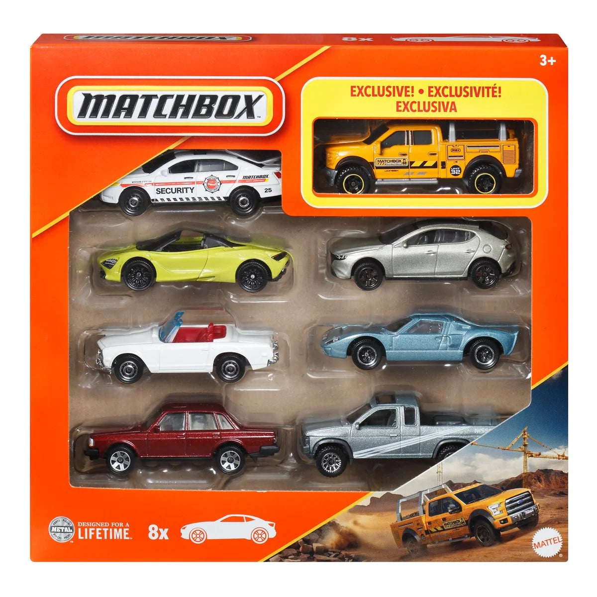 Matchbox 1:64 Scale 2025 Wave 2 Die-Cast Vehicle 8-Pack Case of 6