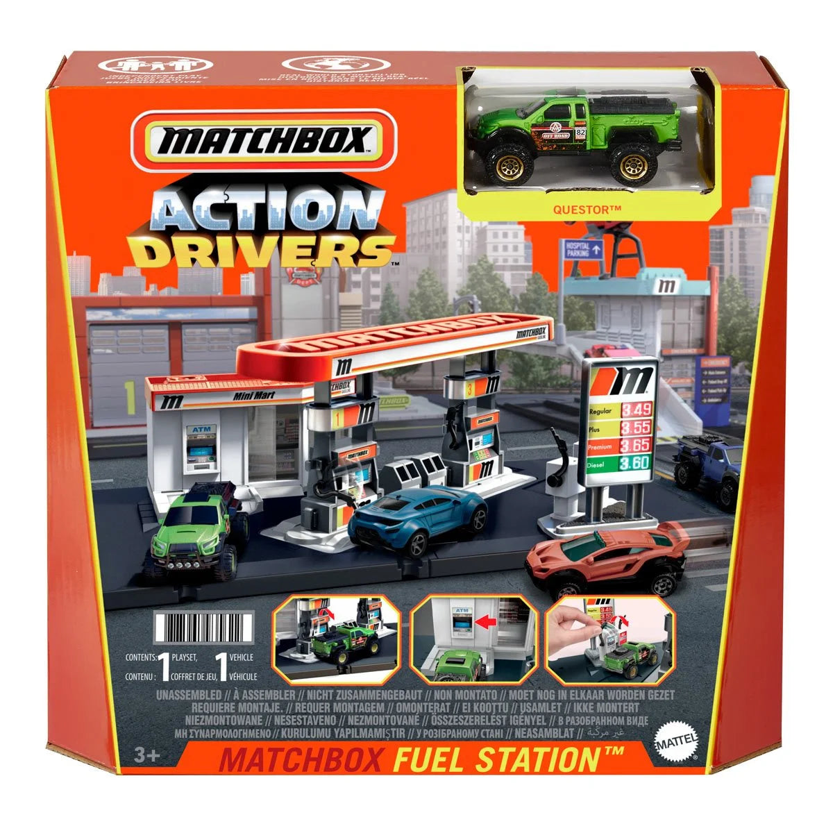 Matchbox Action Drivers Fuel Station Playset