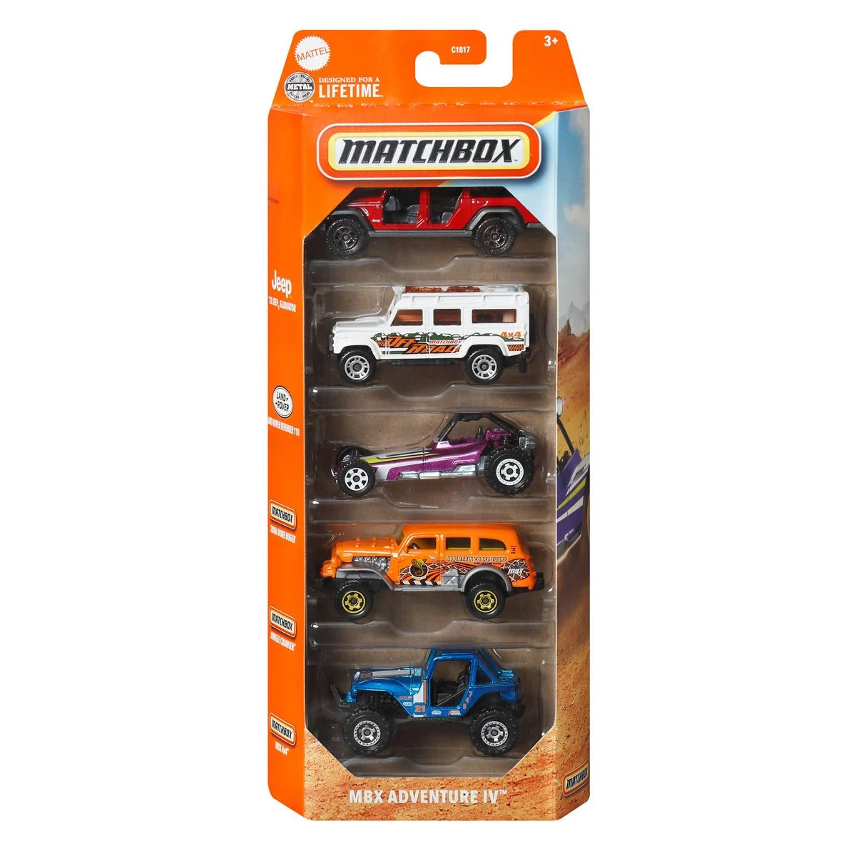 Matchbox Car Collection 5-Pack 2025 Mix 1 Vehicle Case of 12