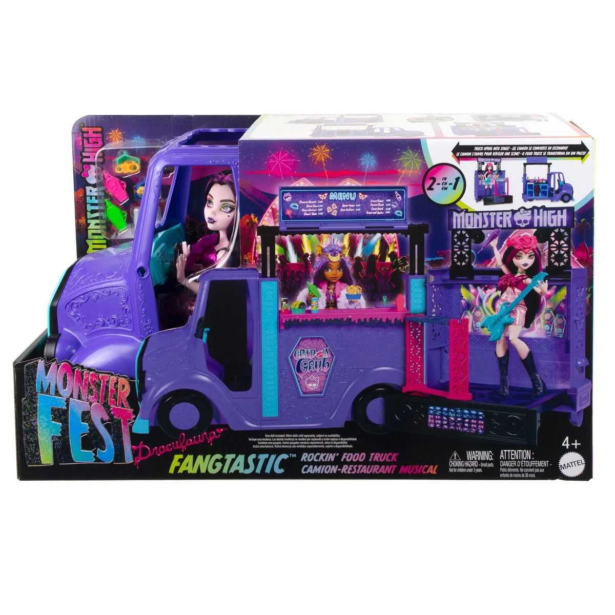 Monster High Fangtastic Food Truck Playset with Doll