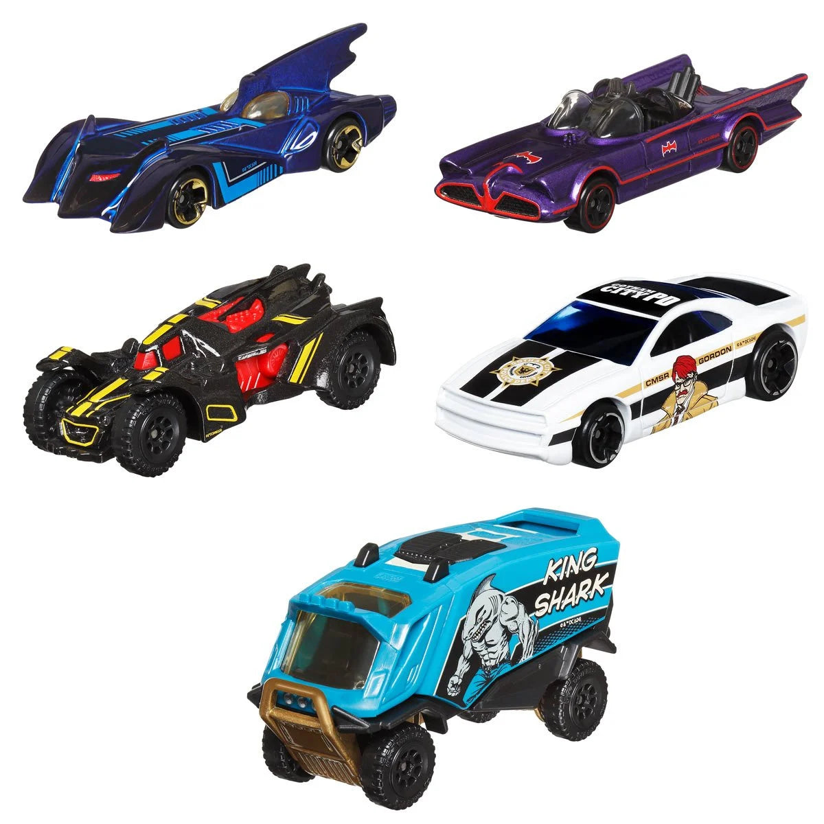 Hot Wheels Batman Themed 2025 Mix 3 Vehicle Case of 10