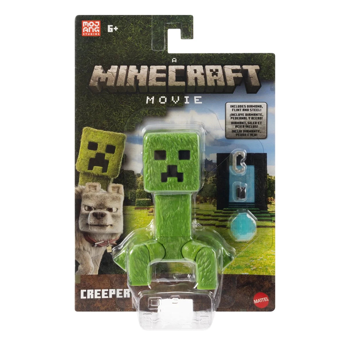 A Minecraft Movie Creeper Action Figure