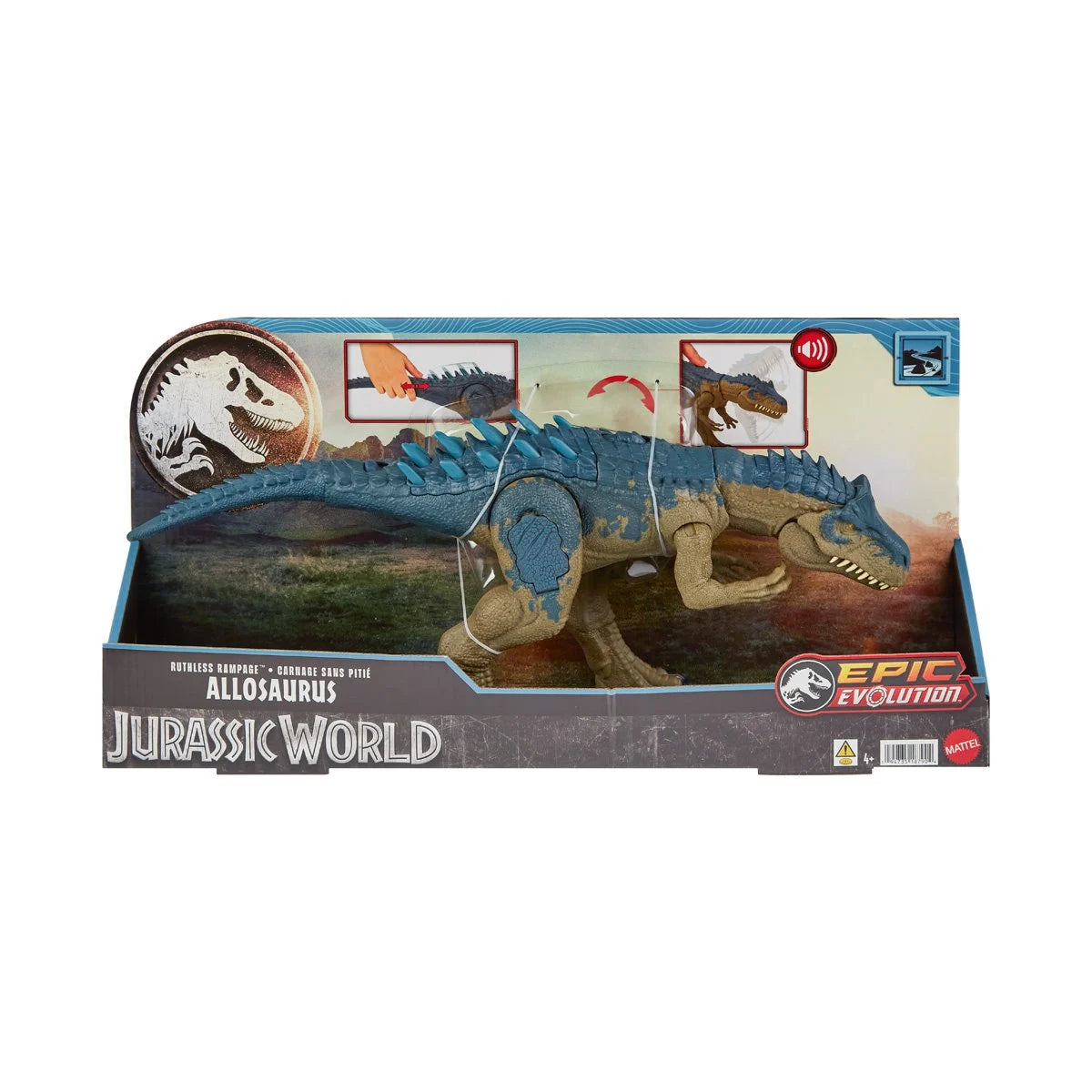 Jurassic World Ruthless Rampage Allosaurus Action Figure