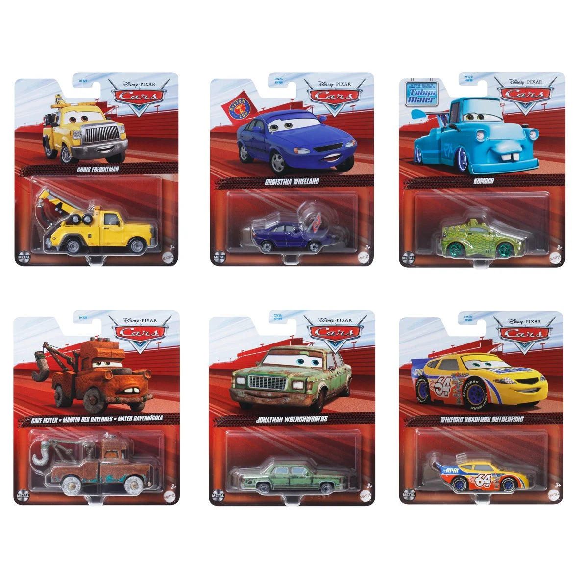 Cars Character Cars 2025 Mix 4 Case of 24
