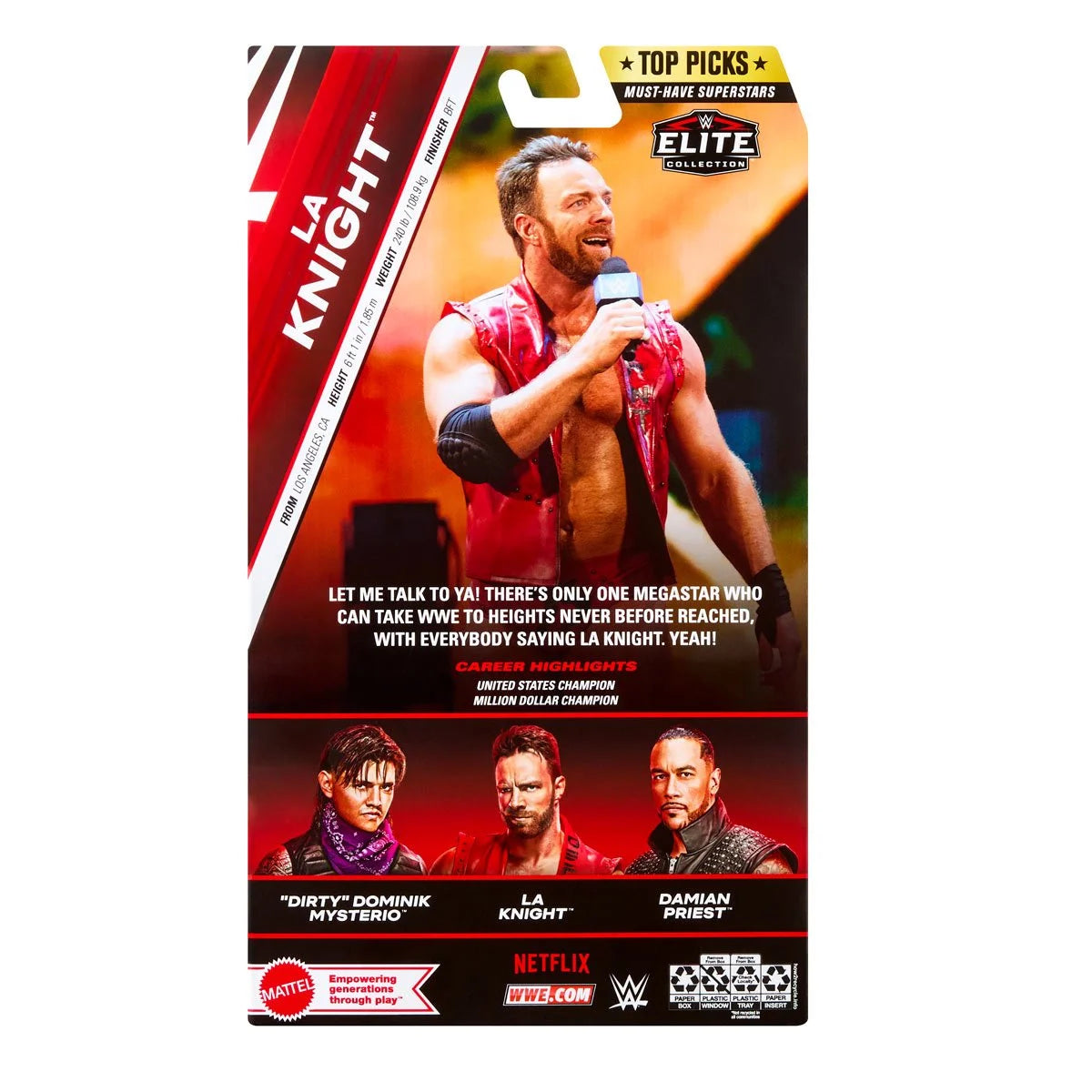 WWE Top Picks 2025 Wave 3 Elite Collection Action Figure Case of 3