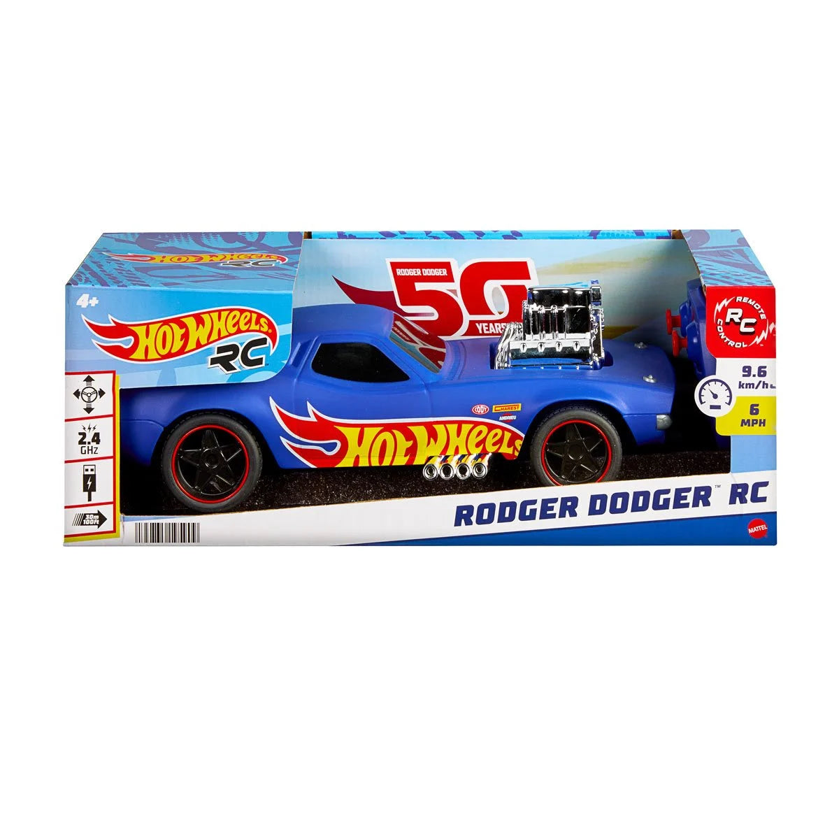Hot Wheels Monster Trucks Rodger Dodger 1:16 Scale RC Vehicle