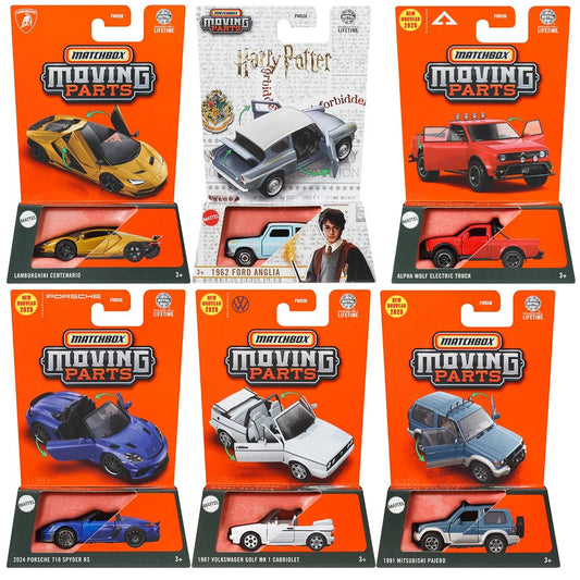 Matchbox Moving Parts 2025 Mix 5 Vehicles Case of 8