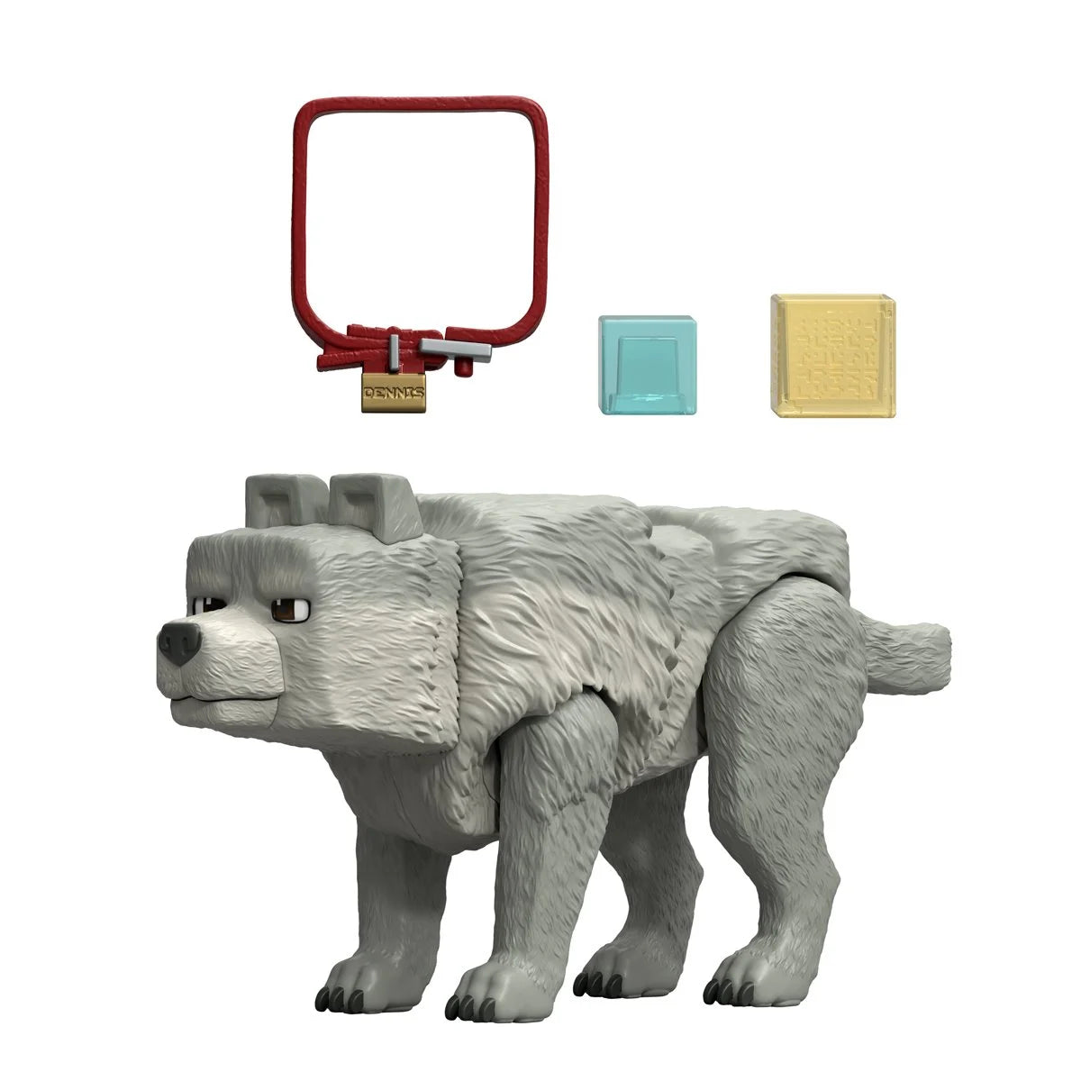 A Minecraft Movie Wolf Action Figure