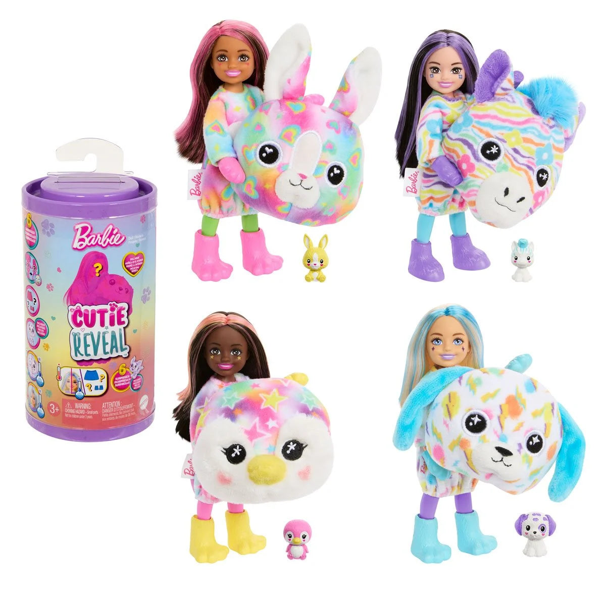 Barbie Chelsea Cutie Reveal Dream Series Doll Case of 3