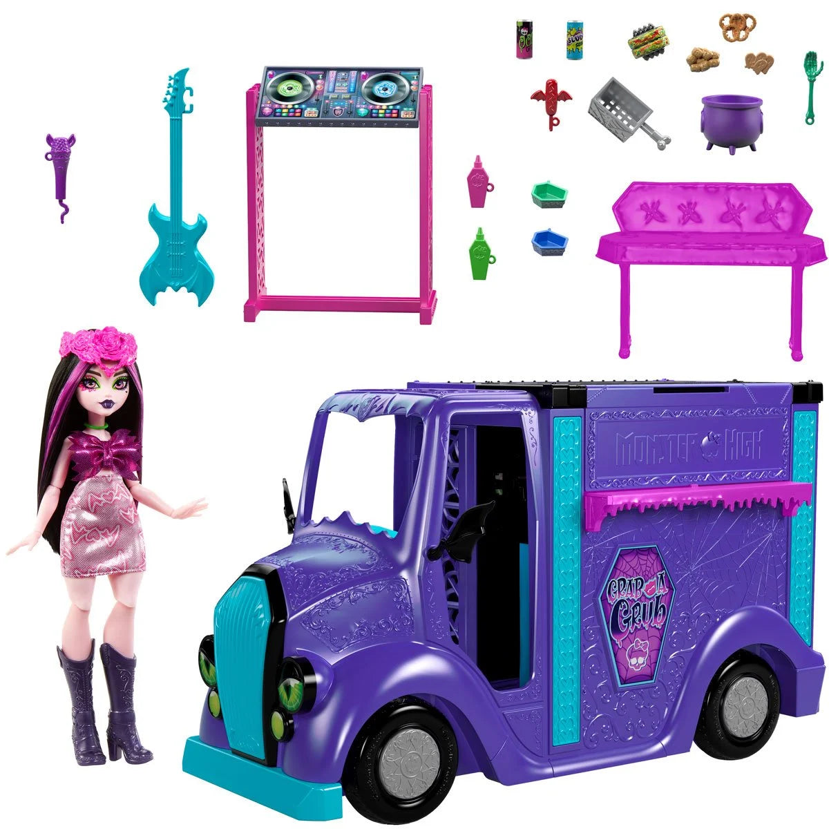 Monster High Fangtastic Food Truck Playset with Doll