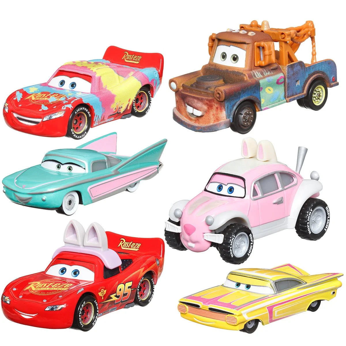 Disney Hot Wheels Character Car 2024 Mix 6 Vehicle Case of 8
