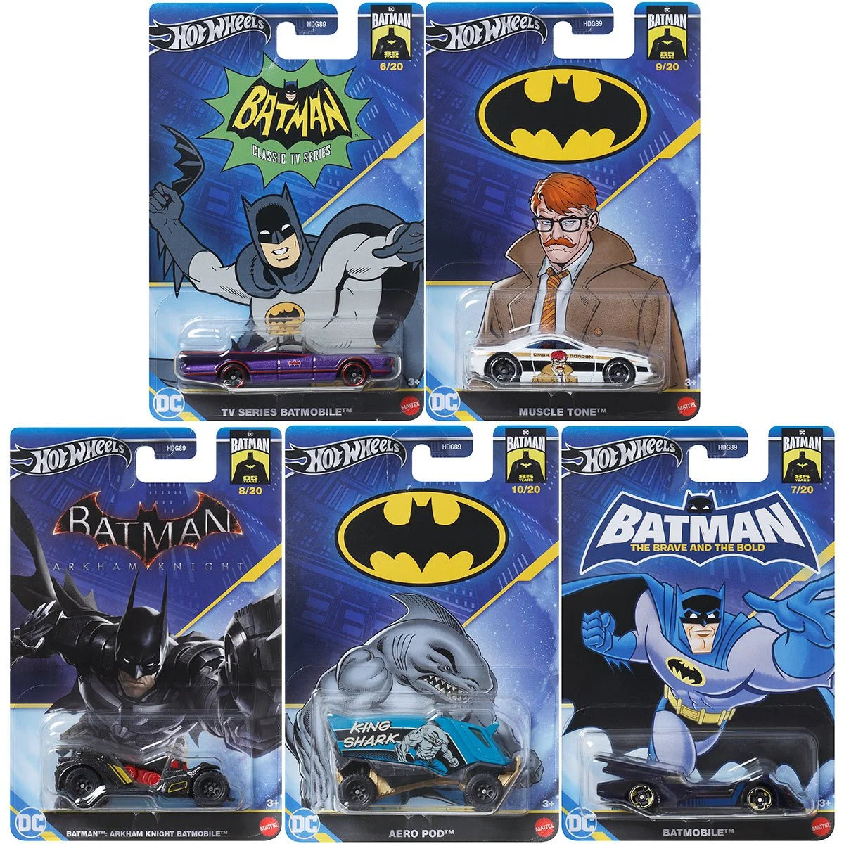 Hot Wheels Batman Themed 2024 Mix 2 Vehicle Case of 10