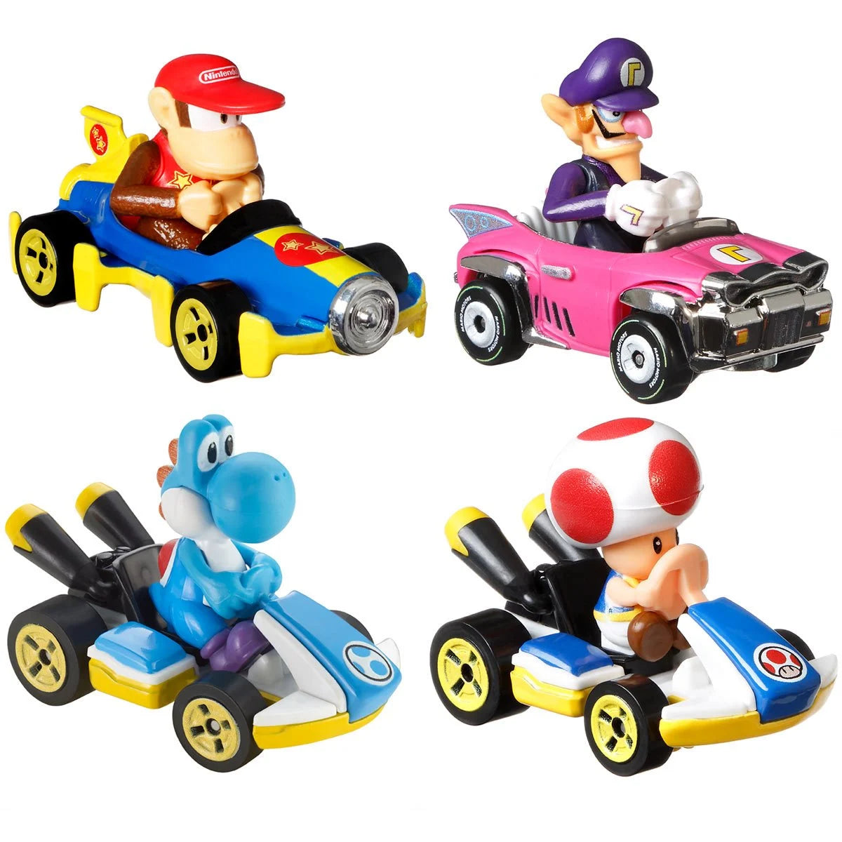 Mario Kart Hot Wheels 2025 Mix 2 Vehicle 4-Pack Case of 3