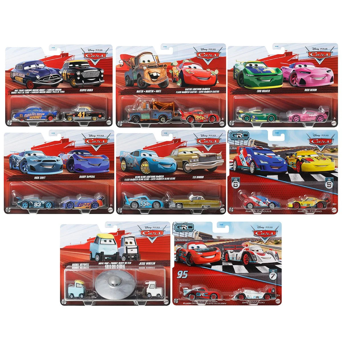 Cars Character Car Vehicle 2-Pack 2025 Mix 2 Case of 12