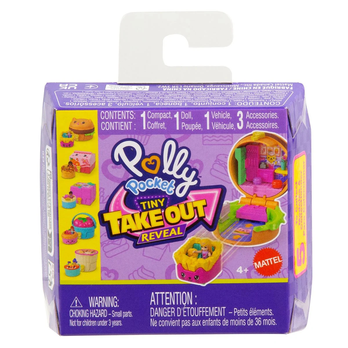 Polly Pocket Tiny Take Out Reveal Playset Case of 8