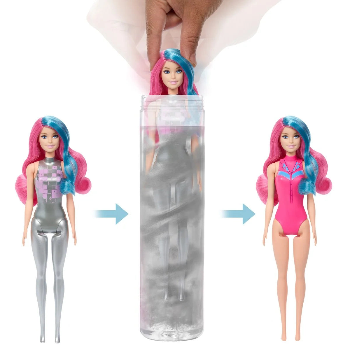 Barbie Color Reveal Disco Series Doll Case of 6