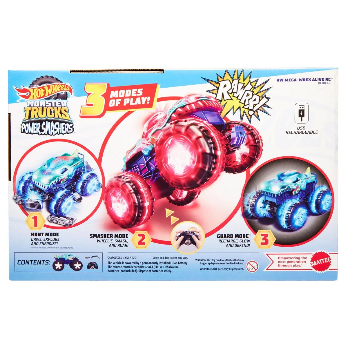 Hot Wheels Monster Trucks Mega-Wrex Alive 1:15 Scale RC Vehicle
