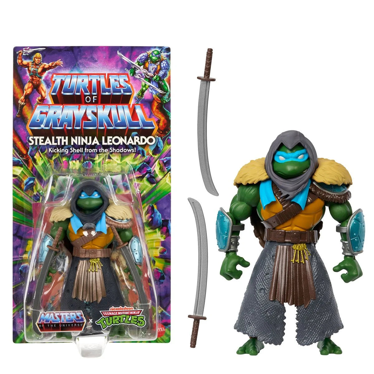 Masters of the Universe Origins Turtles of Grayskull Wave 4 Stealth Ninja Leonardo Action Figure