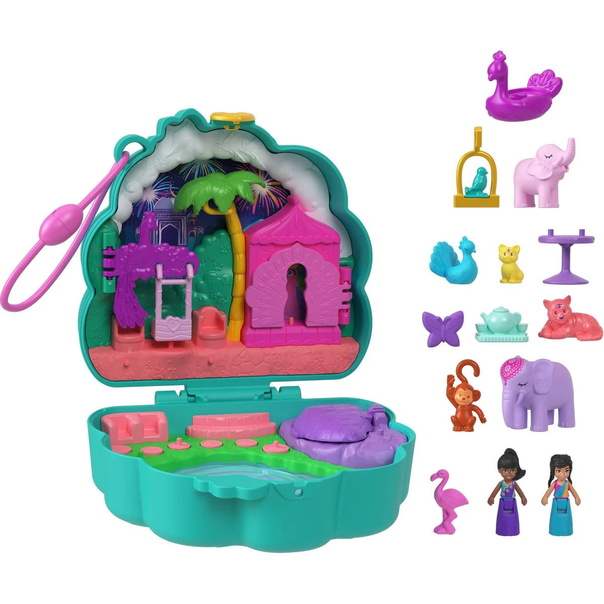 Polly Pocket Peacock Garden Compact Playset