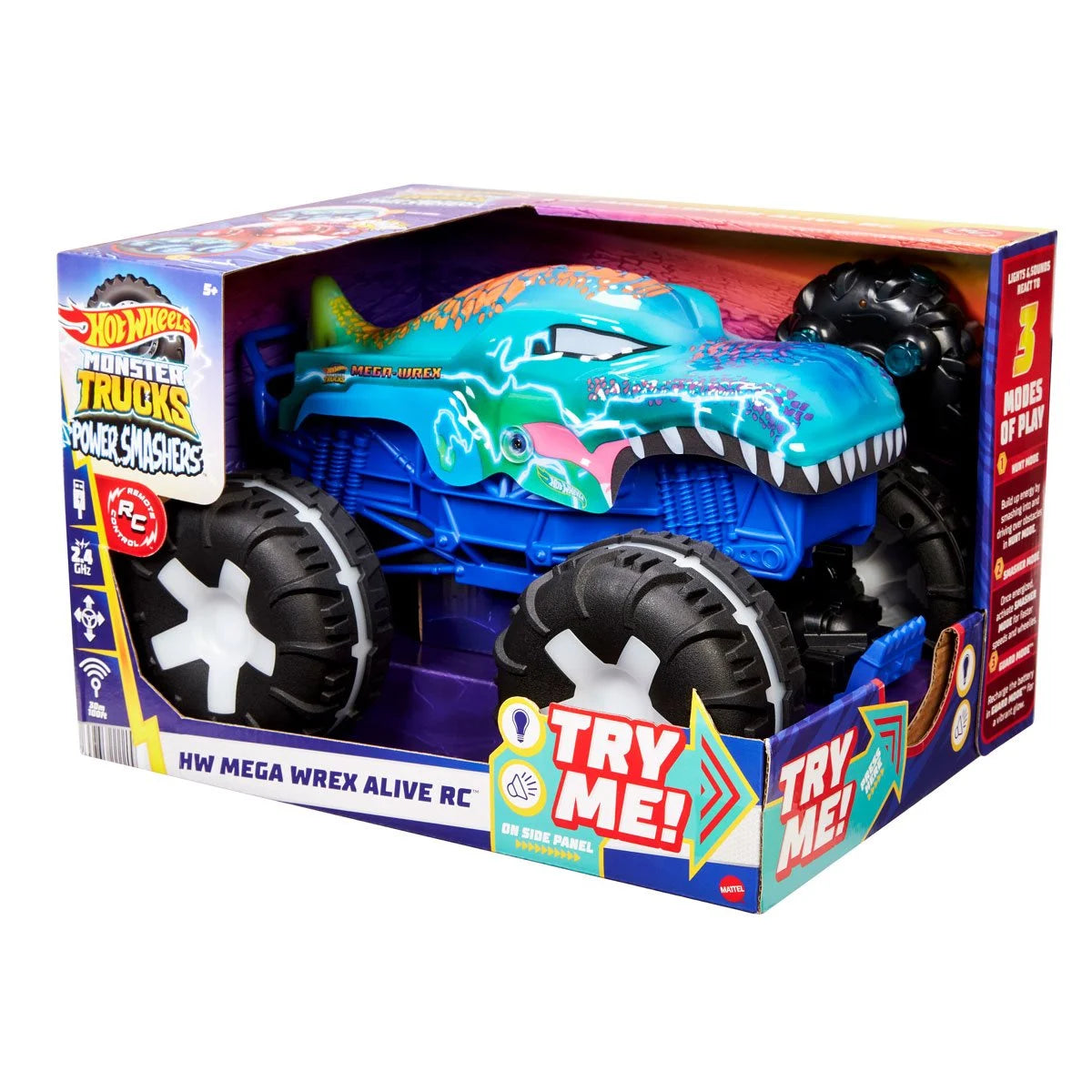 Hot Wheels Monster Trucks Mega-Wrex Alive 1:15 Scale RC Vehicle