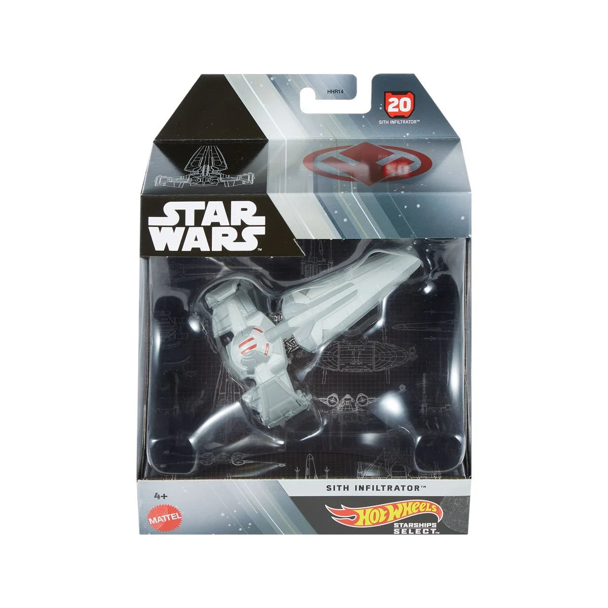 Star Wars Hot Wheels Starships Select 1:50 Scale 2025 Wave 1 Vehicle Case of 5