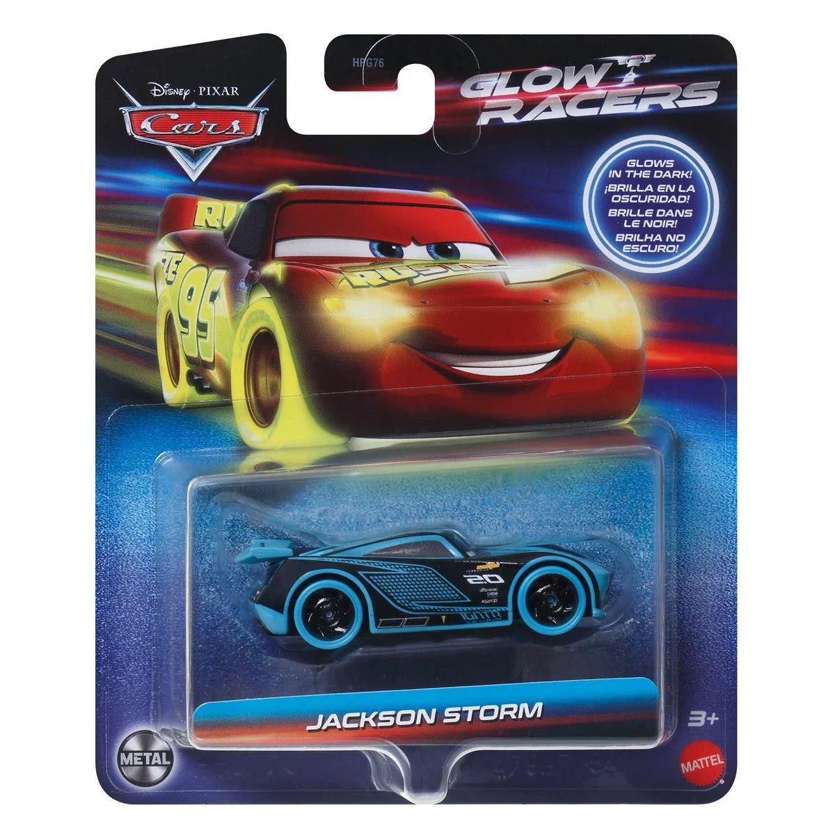Cars Glow Racers 2025 Mix 2 Vehicle Case of 8