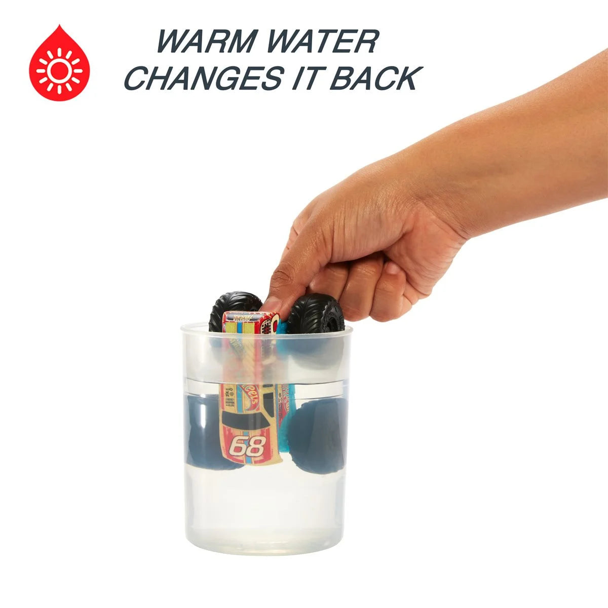 Hot Wheels Monster Trucks Color Reveal Water Blaster 1:64 Scale Vehicle 2024 Mix 1 Case of 8
