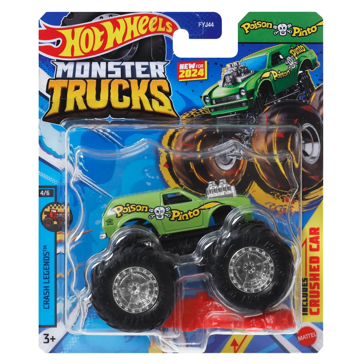 Hot Wheels Monster Trucks 1:64 Scale Vehicle 2024 Mix 12 Case of 8