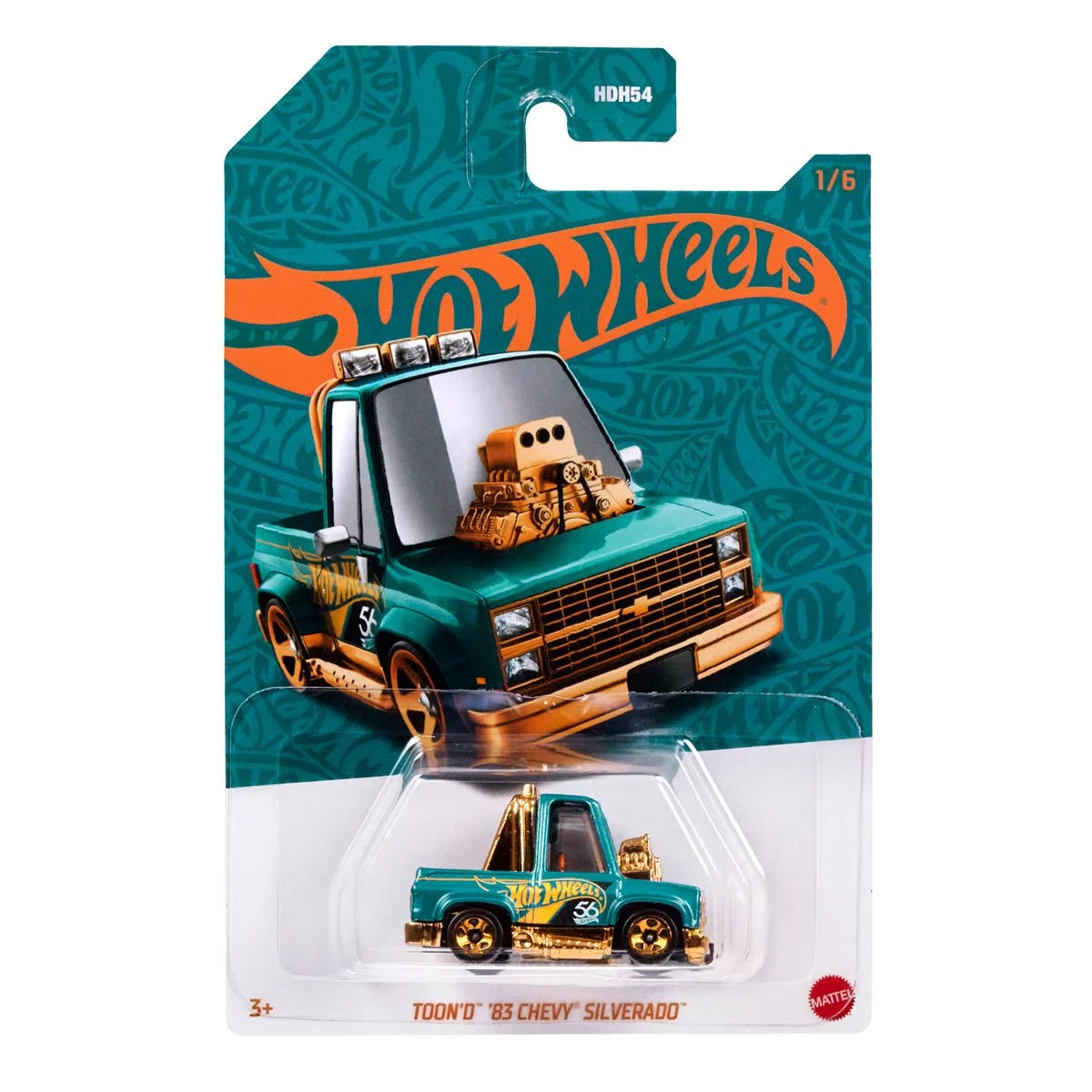 Hot Wheels 56th Anniversary Pearl and Chrome 2024 Mix 1 Vehicle Case of 24