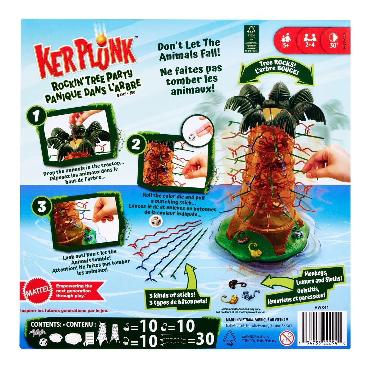 KerPlunk Rockin Tree Party Game