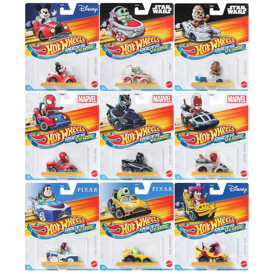 Hot Wheels Racerverse 1:64 Scale Die-Cast Metal Vehicle Case of 8
