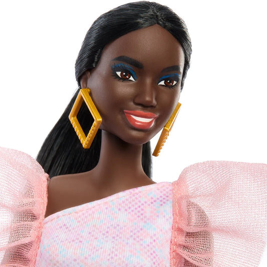 Barbie Fashionistas Doll #216 with Pink and Peach Party Dress