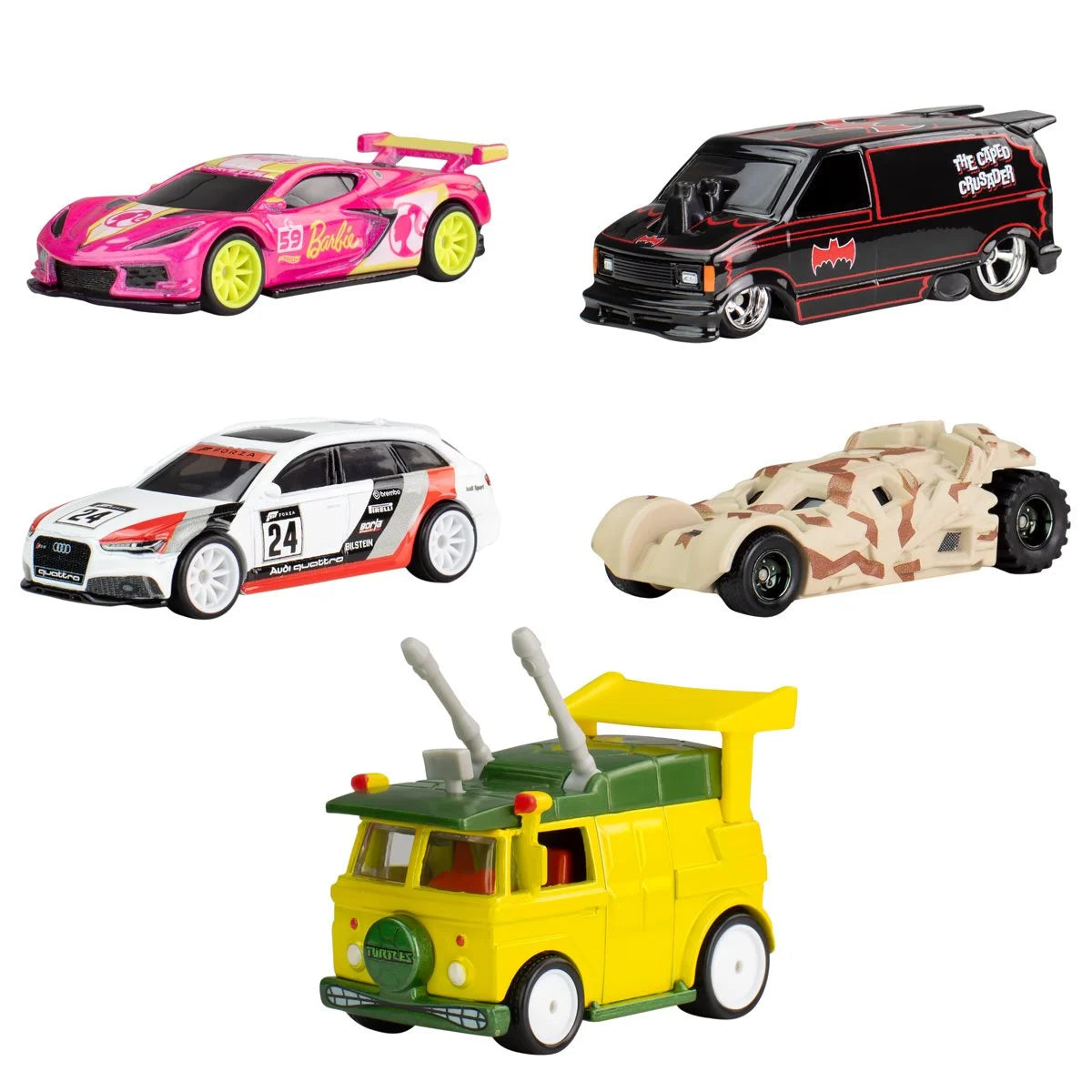 Hot Wheels Pop Culture 2024 Mix 5 Vehicle Case of 10
