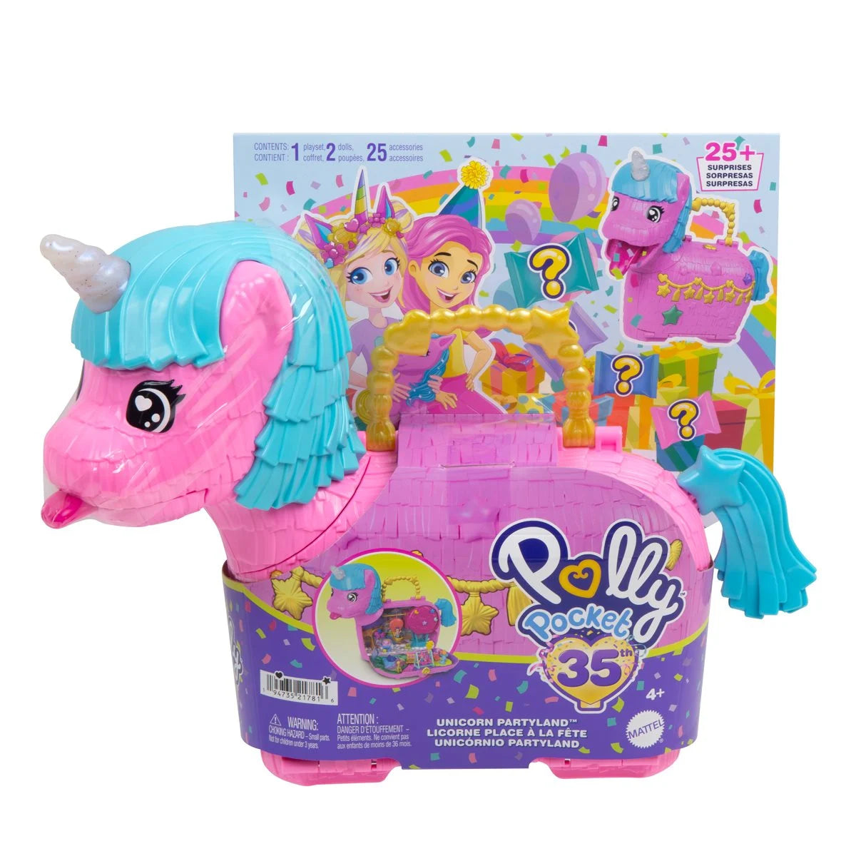 Polly Pocket Unicorn Partyland Playset