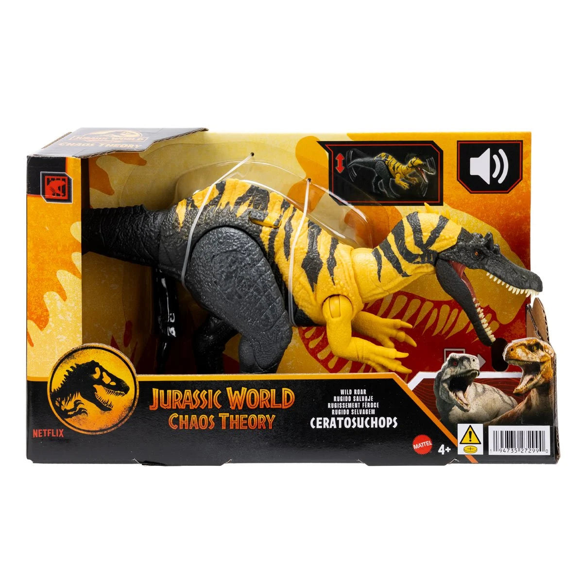 Jurassic World Wild Roar Ceratosuchops Action Figure
