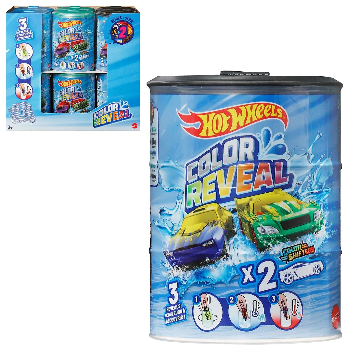 Hot Wheels Color Reveal Vehicle 2-Pack 2025 Mix 1 Display Case of 12