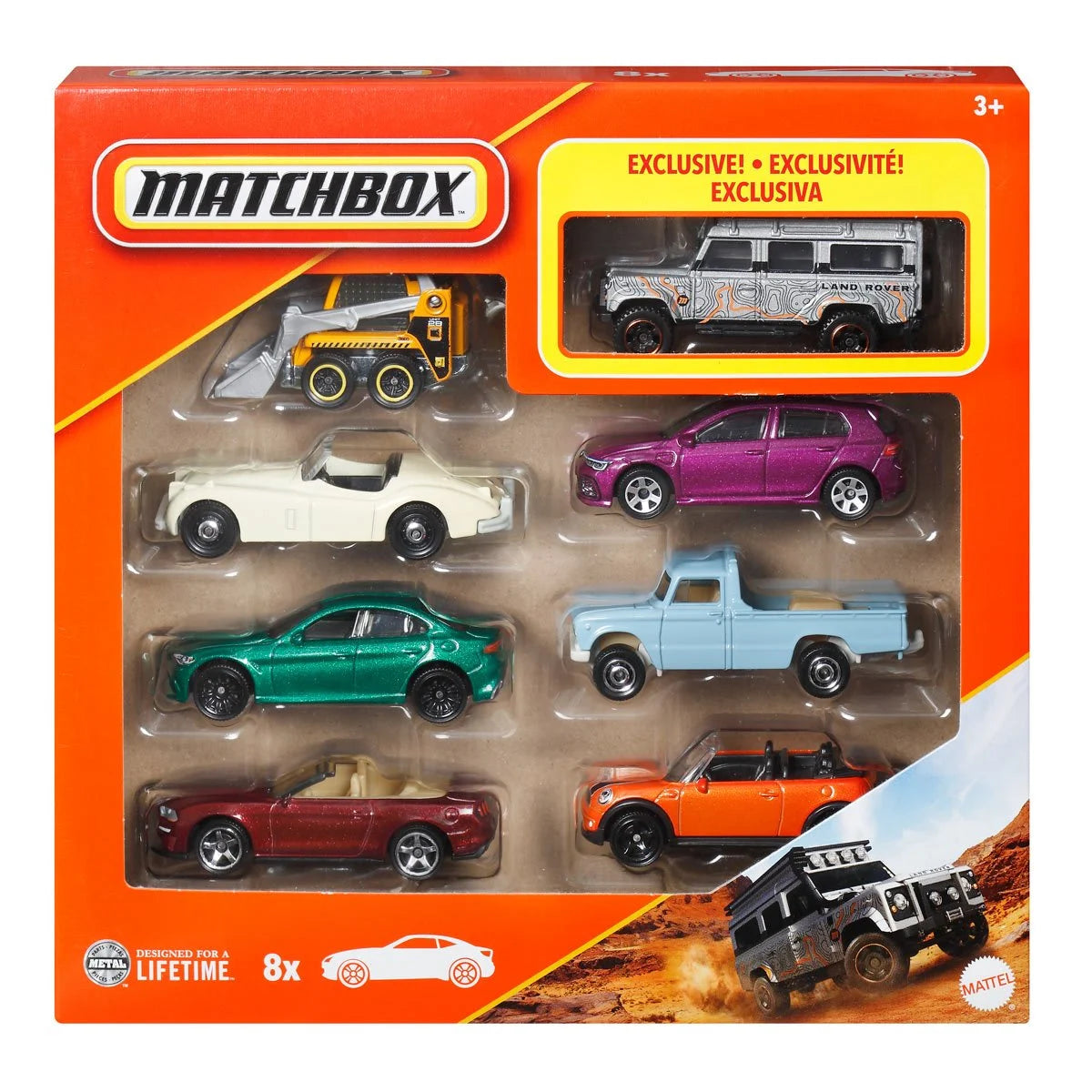 Matchbox 1:64 Scale 2025 Wave 2 Die-Cast Vehicle 8-Pack Case of 6