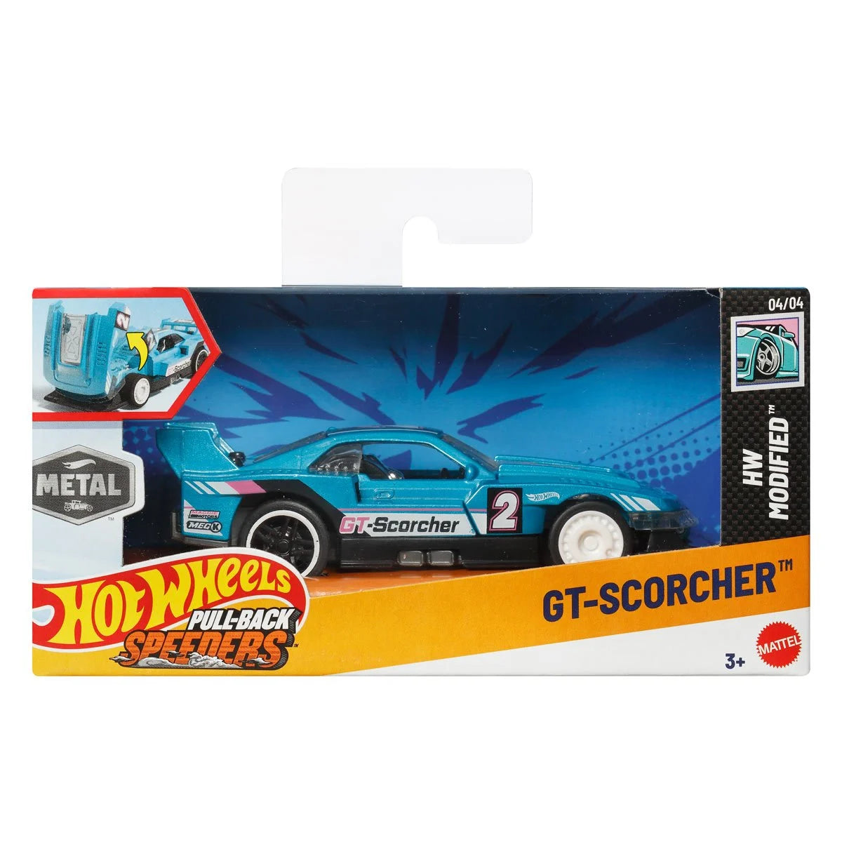 Hot Wheels Pull-Back Speeders 2025 Mix 2 Display Case of 8