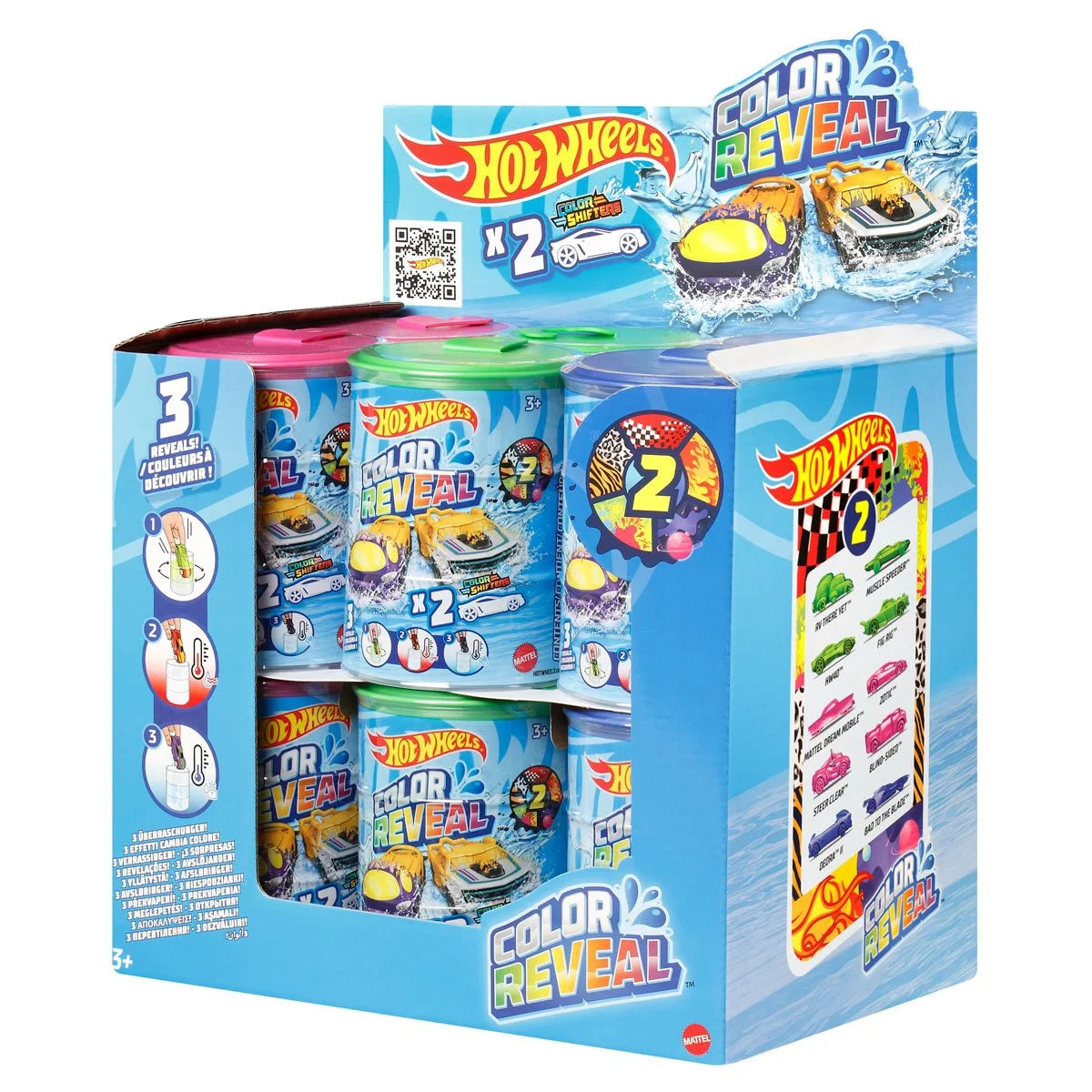 Hot Wheels Color Reveal Vehicle 2-Pack 2024 Mix 1 Case of 4