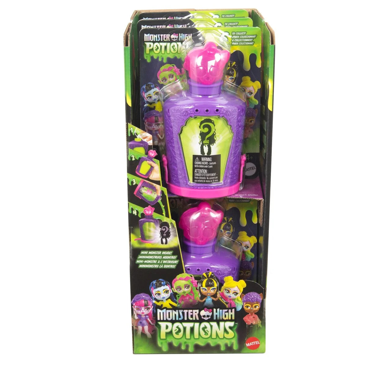 Monster High Potions Fright Size Mini Doll Mix 3 Case of 6