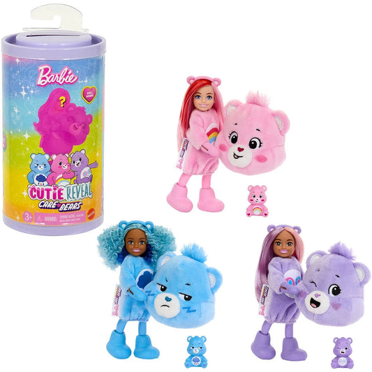 Barbie Care Bears Chelsea Cutie Reveal Doll Case of 3