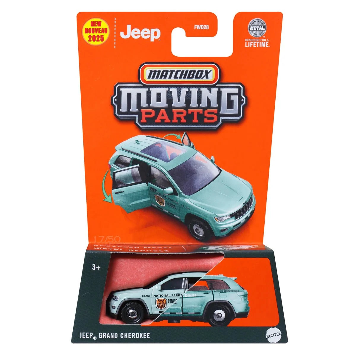 Matchbox Moving Parts 2025 Mix 1 Vehicles Case of 8