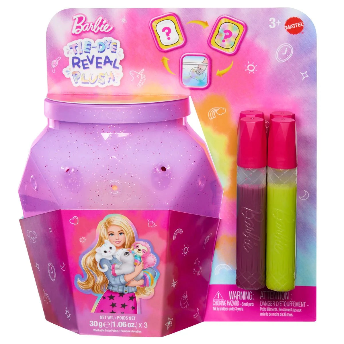 Barbie Tie-Dye Reveal Plush Kit Case of 4