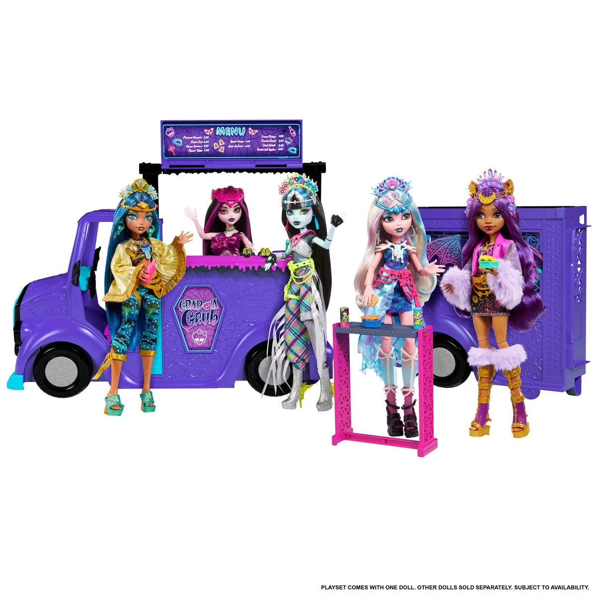 Monster High Fangtastic Food Truck Playset with Doll
