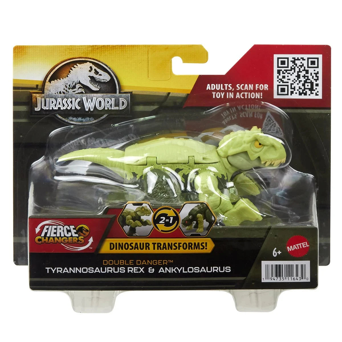 Jurassic World Fierce Changers Double Danger Action Figure Case of 4