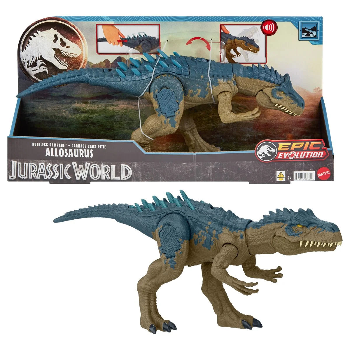Jurassic World Ruthless Rampage Allosaurus Action Figure