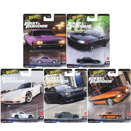 Hot Wheels Fast and Furious 2025 Mix 2 Vehicle Case of 10