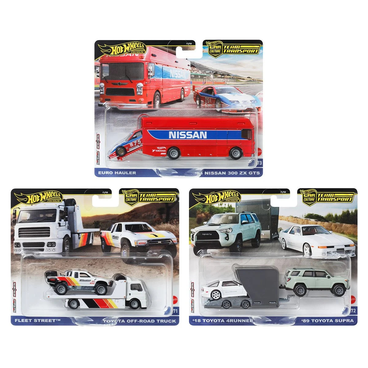 Hot Wheels Team Transport 2024 Mix 4 Vehicle Case of 4